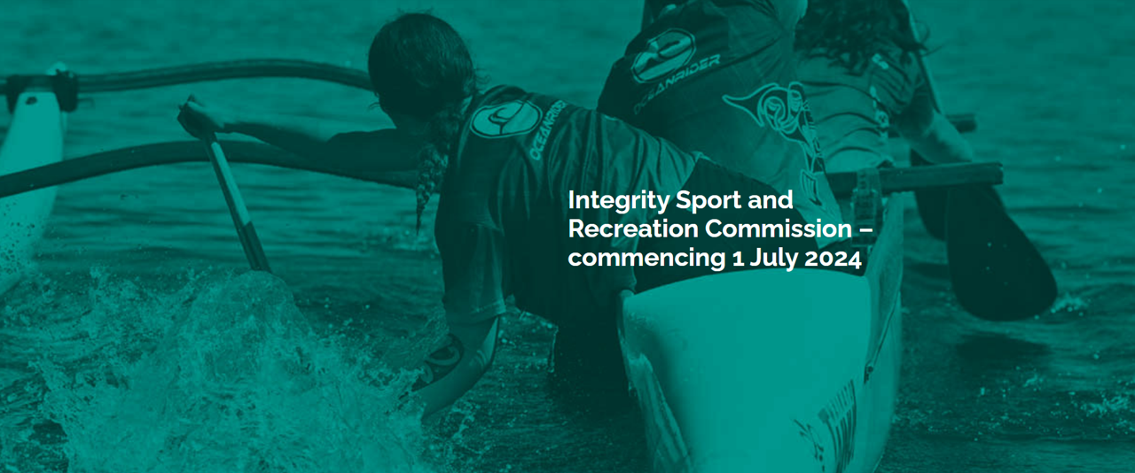 Integrity Sport and Recreation commission banner