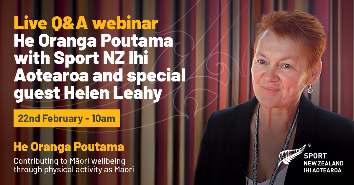 He Oranga Poutama webinar banner