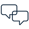 Speech box icon