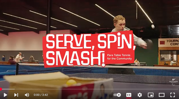 Banner for serve spin smash