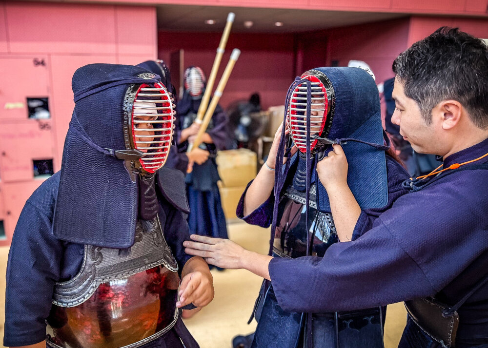 Group trying out a cultural experience