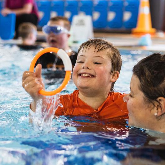 Tamariki in the pool