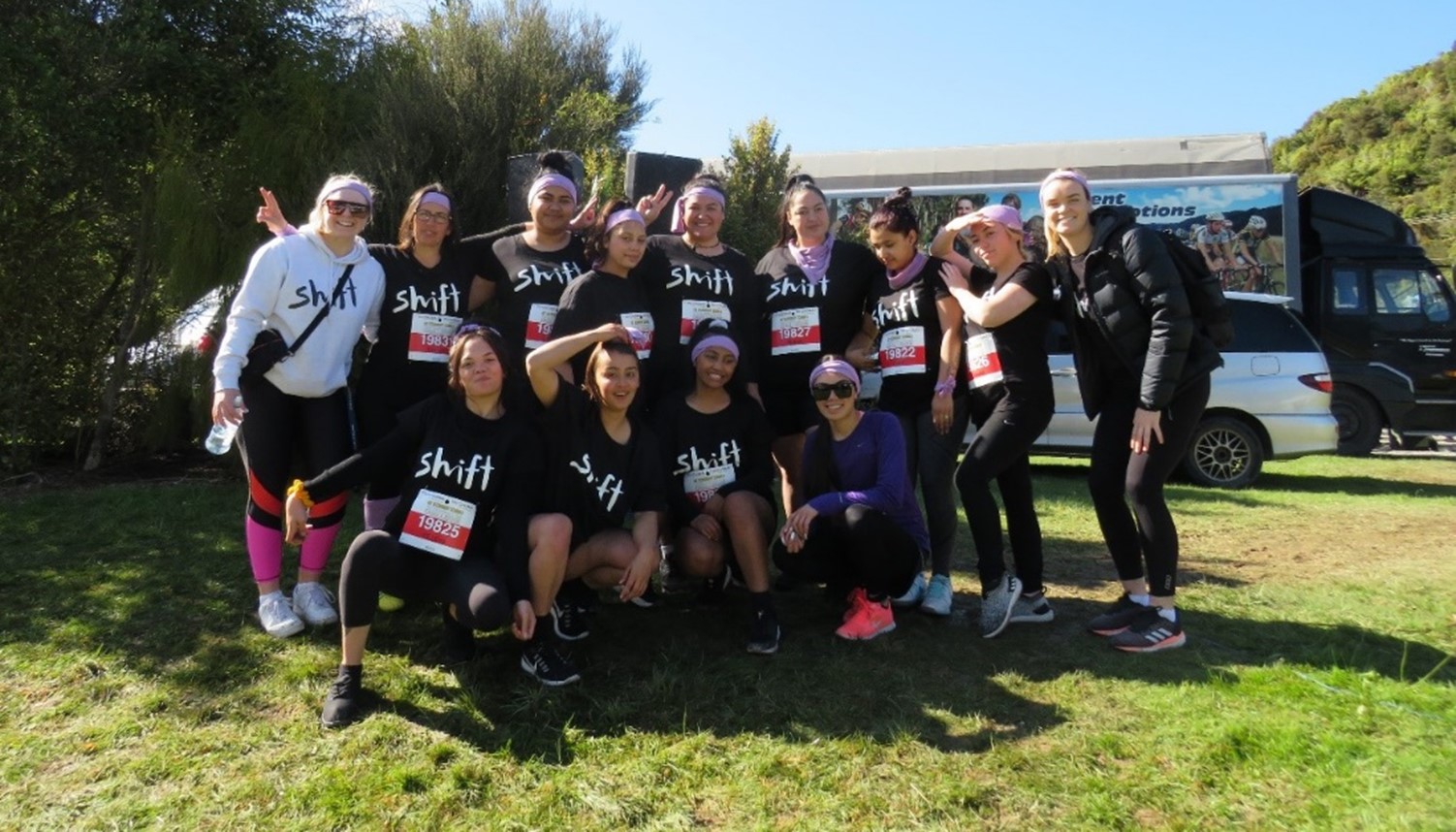 Group of wahine from the Shift Foundation